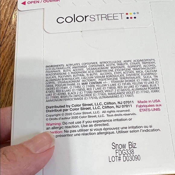 Color Street Pink and Silver Glitter Nail Strips - Picture 4 of 4